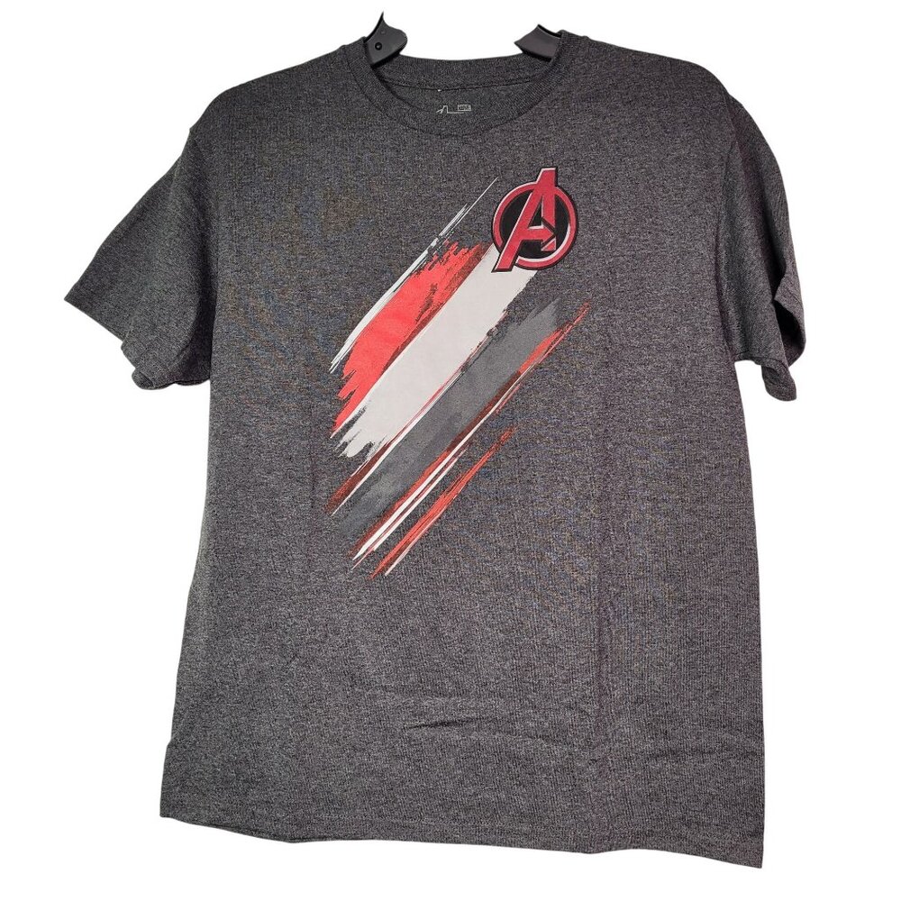 Marvel Avengers Age Of Ultron Graphic T-Shirt Gray Short Sleeve Size 18